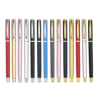 Logo personnalisé Vente en gros de haute qualité luxe multicolore métal coloré 0.5mm stylos gel ensemble avec capuchon