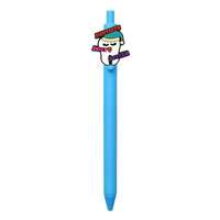 Adorable gâteau d'anniversaire dessin animé porte-stylo accessoires PVC doux Gel autocollants bricolage stylo à bille neutre étui à stylo décoration ensemble