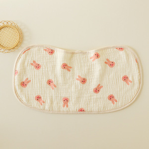 Toptan 6 katmanlar katı baskılı renk organik pamuk emici bebek önlüğü bez Muslin bebek Burp bez - Product Image 2