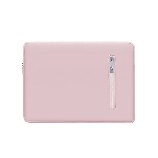 Cheap Wholesale Customise  Pink Nylon Zipper Laptop Sleeve 15.6 Inch Sleeve Leather for Notebook Compute With Custom Design