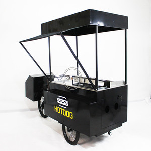 Tricycle multifonction personnalisé, vélo cargo, chariot de vente ambulante de hot-dogs avec réfrigérateur, vélo à trois roues pour café en plein air - Product Image 2