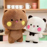 Adorable ours en peluche Dudu Bubu avec rembourrage en polyester et coton PP, adorable poupée couple, cadeau d'anniversaire