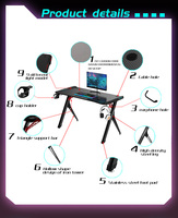 Échantillon gratuit bureau de jeu PC bureau Comput Table Pc ordinateur meilleur bureau de jeu pour les jeux