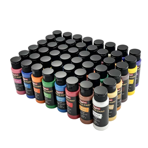 Juego de 12 Pinceles y 48 Colores de <span class=keywords><strong>Pintura</strong></span> Acrílica Profesional de 60 ml en Caja para <span class=keywords><strong>Pintar</strong></span> sobre Lienzo y Tela, Alta Calidad - Product Image 6