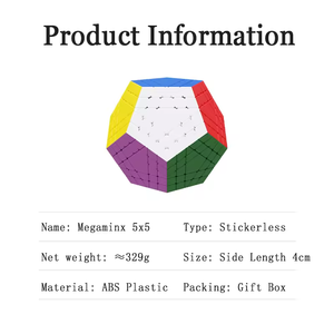 Vente chaude Jouets 5x5x5 Mega <span class=keywords><strong>minx</strong></span> Série Magic Cube Gigaminx pour Adultes Infinity Cube - Product Image 2