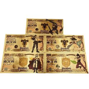 Moneda Conmemorativa de Plástico con Lámina Dorada de Black Clovered <span class=keywords><strong>Asta</strong></span>, Regalo Mágico de <span class=keywords><strong>Anime</strong></span> para Coleccionistas y Streamers - Product Image 1