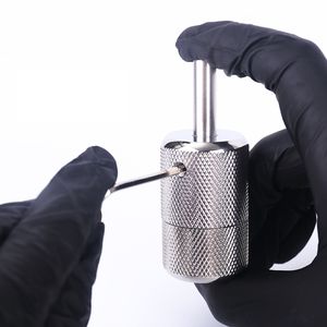 ด้ามจับสัก<span class=keywords><strong>ลาย</strong></span>สแตนเลสแบบล็อคอัตโนมัติ ขนาด 22/25/30 มม. อุปกรณ์สำหรับช่างสัก - Product Image 2