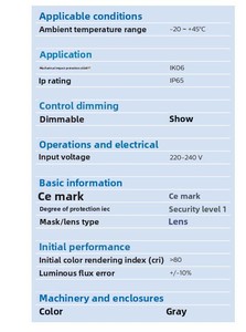Lámpara Industrial de Techo Alto <span class=keywords><strong>PHILIPS</strong></span> BY518P SE, Material de PC para Iluminación de 98W/135W/160W/192W 100V-240V - Product Image 4