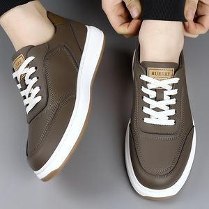 Chaussures décontractées blanches pour hommes Printemps 2026 – Baskets de conduite respirantes, antidérapantes et à semelle souple - Product Image 2