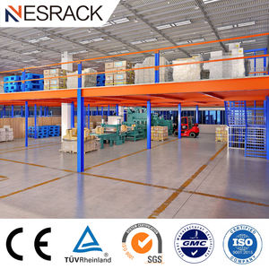 Mezzanine desain <span class=keywords><strong>Platform</strong></span> baja Mezzanin struktur gudang penyimpanan Racking Mezzanine lantai untuk gudang kantor - Product Image 5