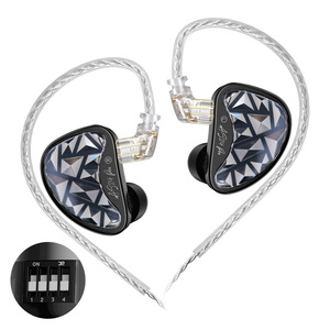 Auriculares intrauditivos con cable KZ AS24 PRO HIFI, 24 unidades, con armadura equilibrada mejorada, ajustables, para gaming - Product Image 1