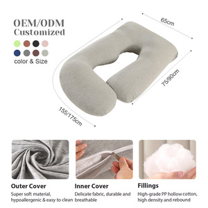 Almohada de Maternidad Ajustable para Aliviar el Estrés Durante el <span class=keywords><strong>Embarazo</strong></span>, Personalizable de Fábrica (OEM) - Product Image 2