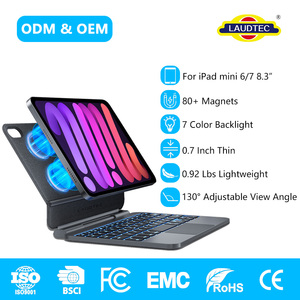 Funda con Teclado Premium para iPad Mini 7, Teclado Magnético Cantilever con Trackpad, Retroiluminación de 7 Colores, Funda Tipo Folio - Product Image 1