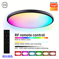Rvb Changement de Couleur App Contrôle Rond Rgbcw Wifi Tuya Smart Led Plafonnier Tuya Wifi Led Smart Plafonnier pour Maison
