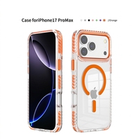 Étui de téléphone à charge sans fil pour iPhone 16 Pro, cadre anti-collision coloré, étui transparent pour iPhone 18Pro/18ProMax