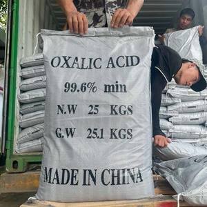 Ácido Oxálico CAS 144-62-7 H2C2O4 Polvo Blanco Grado Industrial 99.6% de Pureza Bolsa de 25 kg Uso - Product Image 4