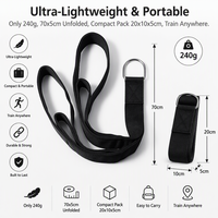 Sangles Powermax pour Reformer Pilates, avec anneaux en D, doubles boucles, poignées rembourrées, en nylon robuste, écologiques et antidérapantes