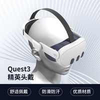Headset Meta Quest 3 3s dengan Headband VR yang Dapat Disesuaikan dan Dapat Diganti, Helm VR Pengurang Beban