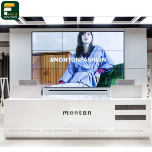 Présentoir de vêtements sur mesure pour boutique, armoire de présentation, panneau mural, comptoir de caisse, éclairage, vitrine, luminaire - Product Image 5