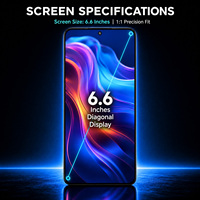 Écran tactile à cadre ultra fin pour Honor X30i X8 4G TFY-LX1, assemblage d'écran LCD HD+ de 6,63 pouces 720 x 1600