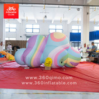 360 Ballons gonflables colorés en forme de nuage personnalisés en usine pour la décoration