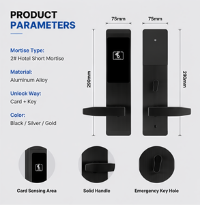 Cerradura Electrónica de Seguridad de Último Diseño para Habitaciones de Hotel, Cerraduras Comerciales para Puertas con Sistema RFID - Product Image 3