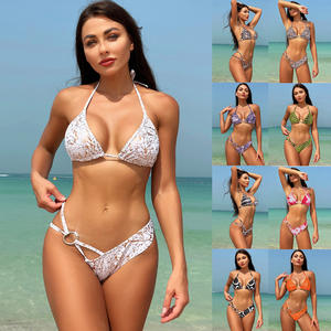 Europese En Amerikaanse Nieuwe Driehoek Bikini Sexy Badpak Dames Split Badpak Bikini - Product Image 2