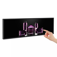 Écran tactile étiré ultra-large personnalisable de 29 pouces pour publicité, écran LCD intelligent pour étagère, affichage large et étiré