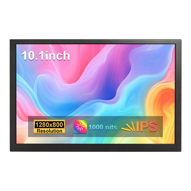 Vsdisplay 1000Nits Outdoor Monitor Display H/D Vga Input 1280X800 10.1Inch Portable Monitor 10.1'' Sunlight Readable Lcd Monitor