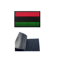 Drapeau national américain brodé en 3D, patchs à crochet et boucle, accessoires de sac d'extérieur, support en PU pour Porto Rico, Équateur, Nicaragua