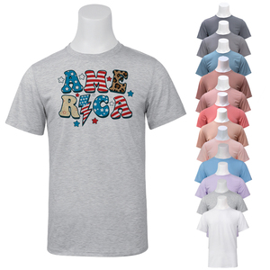 Cotone sensazione di sublimazione camicie per bambini taglie ci pastello plain per adulti t-shirt sbozzati 95% poliestere 5% spandex - Product Image 1