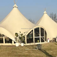 Dôme Céleste en PVC Monocouche Quatre Saisons pour Camping, Team Building, Camp, Bar, Restaurant, Tente Landmark avec Structure en Acier