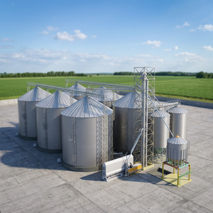 Nouveau Silo de Stockage de Grains à Fond Conique en Acier Galvanisé 500T 1000T Système de Silo Agricole Automatique pour Usage Agricole Garantie 2 Ans - Product Image 2