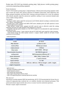 Pompe à coulis hydraulique double puissance haute performance avec pression de 100 bars et débit de 130 L/min pour fondations - Product Image 3
