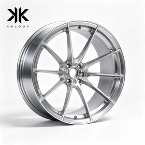 Nouvelles jantes en alliage d'aluminium forgé CNC, finition argentée, 6061 T6, <span class=keywords><strong>10</strong></span> rayons, légères, style européen, 25 mm, 18-22 pouces - Product Image 1