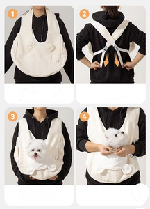 Tas Gendong Hewan Peliharaan Portabel Desain Baru Grosir Kustom dari Katun & Logam untuk Anjing dan Kucing Kecil - Product Image 5