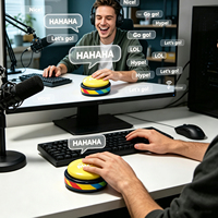 Controlador Inalámbrico Bluetooth de Tecla Única para Streamers, OBS, Twitch, TikTok, Zoom, Función HID Personalizada