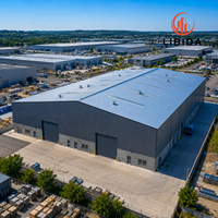 Atelier en structure acier fermée, grand atelier en acier scellé, résistant au vent, à la neige et aux tremblements de terre, bâtiment d'entrepôt industriel préfabriqué