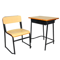Vente chaude tables et chaises d'école modernes mobilier scolaire ensemble bureau et chaise de classe
