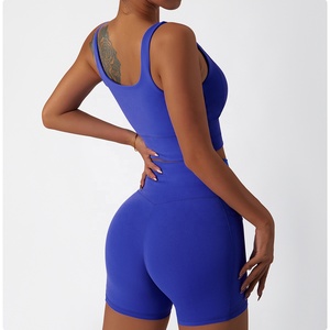 Conjunto de Leggings Cortos y Top <span class=keywords><strong>para</strong></span> Mujer, Cintura Alta, <span class=keywords><strong>para</strong></span> Gimnasio, Fitness y <span class=keywords><strong>Yoga</strong></span> - Product Image 2