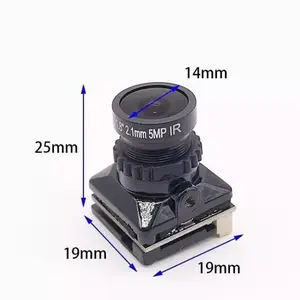 Jinjiean B19 Mini 1/3 Cmos 1500tvl Fpv Camera 2.1Mm Lens Pal/Ntsc Met Osd Intern Verstelbaar Voor Rc Racing Drone Uav Vliegtuigen