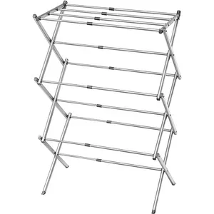 Clothes Horse Folding 3 Tiers Hangers Extendable High Standard Clothes Dryer Airer Manufacture