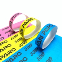 1000 pièces/sac, feuilles de papier Tyvek imperméables de couleur unie de 1,9 cm, bracelet imprimable avec code QR personnalisé, bracelet Tyvek fluorescent