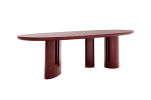 Tavolo da Pranzo in Legno Laccato di Qualità Tradizionale con Bordi Affusolati, Facile Montaggio, Design Nordico, Promozione per Uso Domestico o Alberghiero - Product Image 2