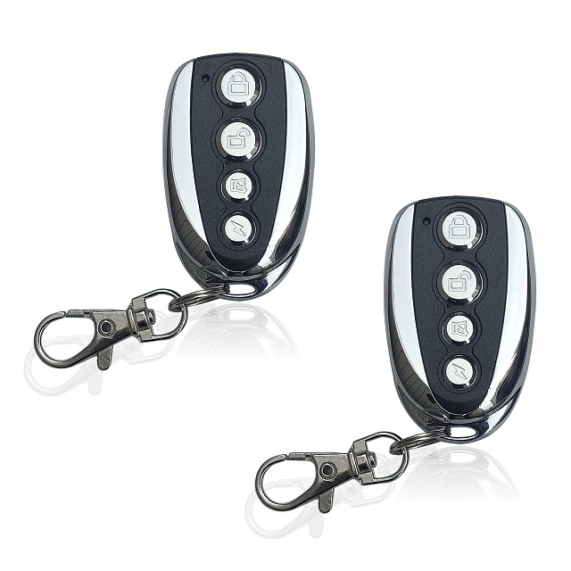 Universal Fixed Code Garage Door Gate Remote Control Duplicator with Digital LED Display AAA Battery 4 Buttons