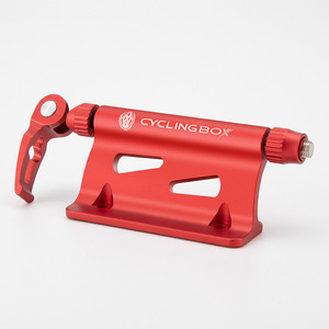 Support de fourche de vélo Yueli Cyclingbox en alliage d'aluminium, support de fixation au sol détachable en noir et rouge titane pour vélos de montagne et de route - Product Image 2