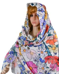 Voile de coton japonais personnalisé imprimé numériquement Tissu floral Soudanais <span class=keywords><strong>pour</strong></span> femmes Toub Mauritanie Melehfa Swiss Total Somali Dirac <span class=keywords><strong>pour</strong></span> <span class=keywords><strong>mariage</strong></span> - Product Image 1