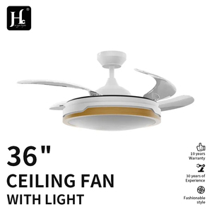Ventilateur de plafond BLDC avec lampe LED dimmable, 3 pales, ventilateur de plafond moderne avec lumière et télécommande - Product Image 2