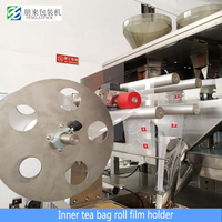 Machine d'emballage automatique à grande vitesse pour sachets de thé pyramidaux, film d'emballage de qualité alimentaire