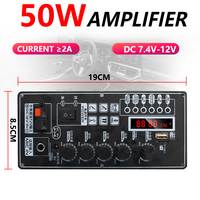 Placa Decodificadora de Audio para Auto 5.0, Pantalla, 50W de Potencia Máxima, Compatible con MP3/WMA/WAV, USB/TF/FM, Entrada de Línea, Control Remoto, Grabación, Llamadas